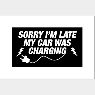 Funny EV Owner Gift - Electric Car Charging - EV Car Owner Posters and Art